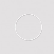 Cerchio nudo in metallo per acchiappasogni e abat-jour 10cm Bianco