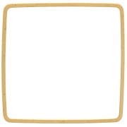 Base di montaggio e tessitura quadrato 25 mm in ottone grezzo x1