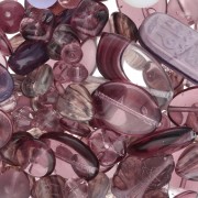 Viola - Abbinamento di perline di Bohemia viola x50g Abbinamento di perline di Bohemia viola x50g