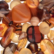 Topaz - Abbinamento di perline di Bohemia topaz x50g Abbinamento di perline di Bohemia topaz x50g