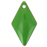 Losanga - Zecchini in metallo e resina epossidica 16x9 mm - Verde x8 Zecchini in metallo e resina epossidica 16x9 mm - Verde x8