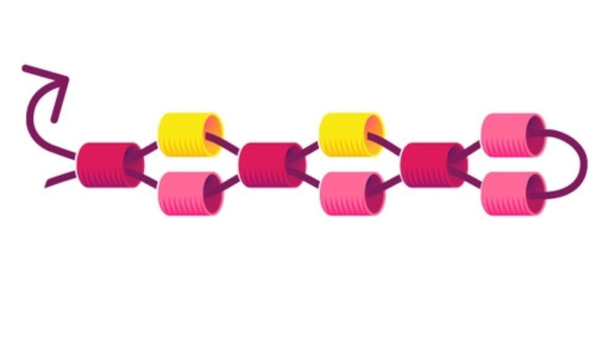 Come si realizza un semplice intreccio Peyote? : Tappa 3 Come si realizza un semplice intreccio Peyote? : Tappa 3