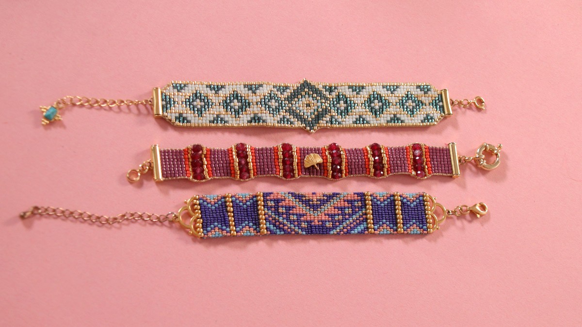 Schema La scelta di perline per la tessitura al telaio e collegare un tessitura intermedia Schema La scelta di perline per la tessitura al telaio e collegare un tessitura intermedia