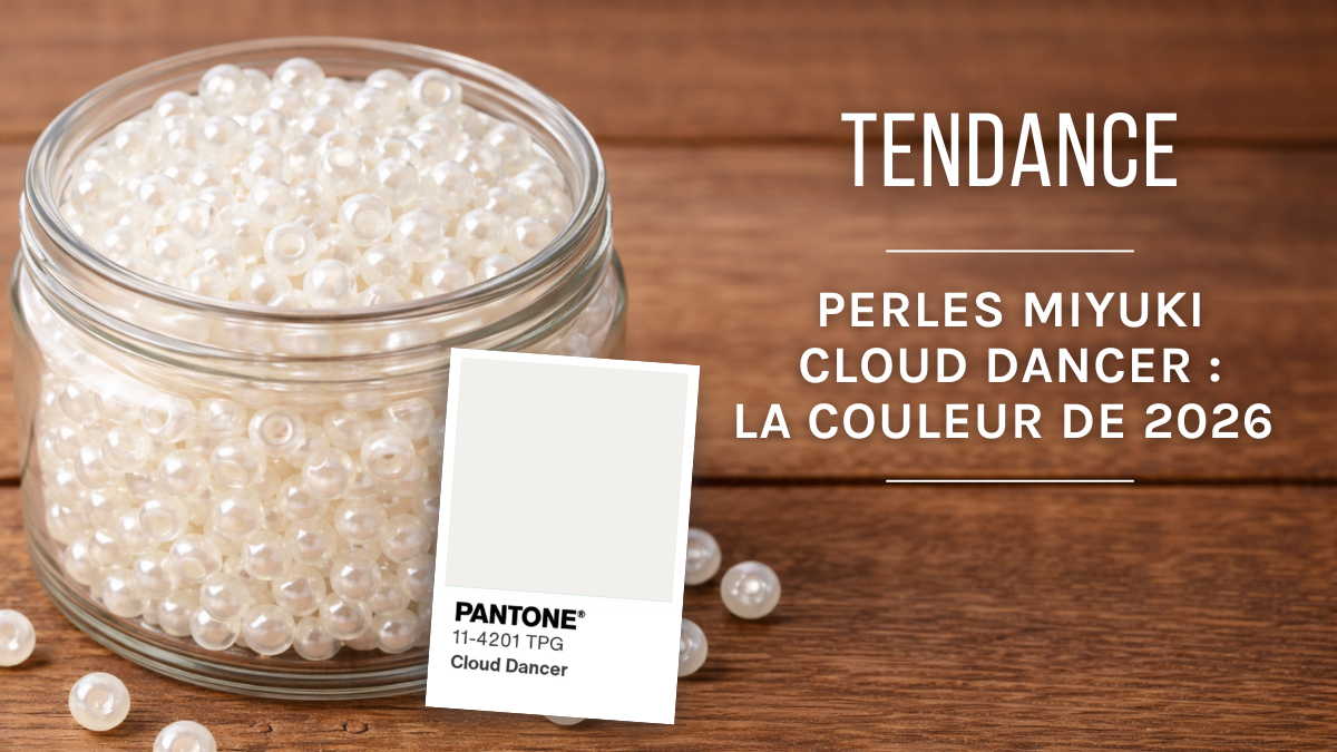 Perle Miyuki Cloud Dancer: il colore Pantone 2026 Perle Miyuki Cloud Dancer: il colore Pantone 2026