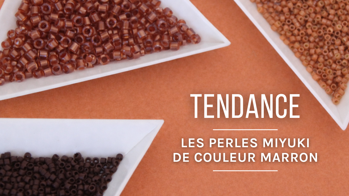 Colore di tendenza: perle Miyuki Delica marroni Colore di tendenza: perle Miyuki Delica marroni