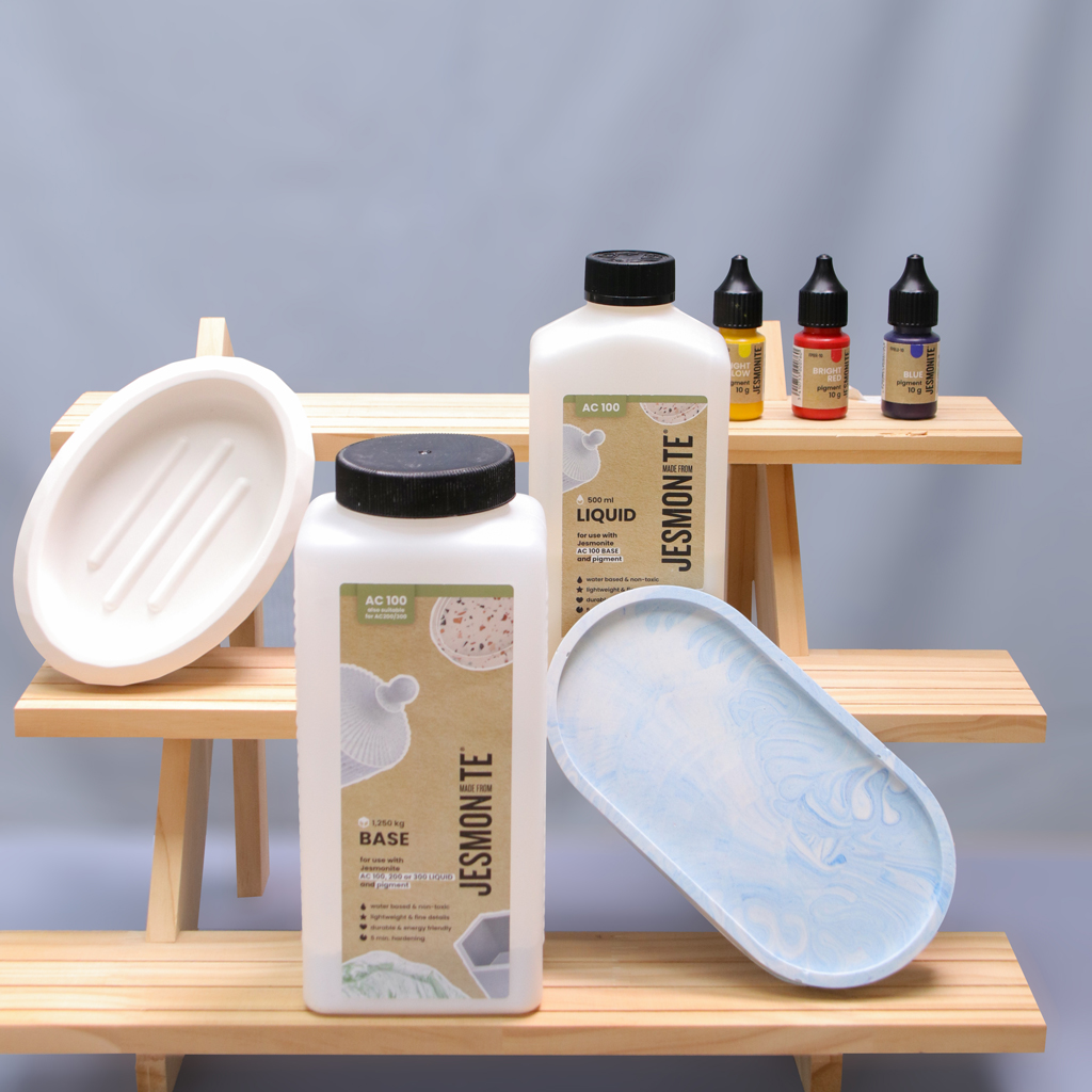 jesmonite ac100 et pigments