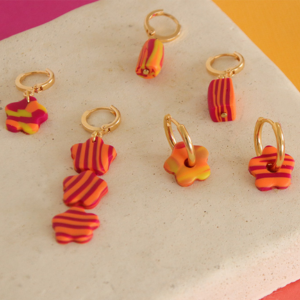 boucles d'oreilles faciles DIY polymère