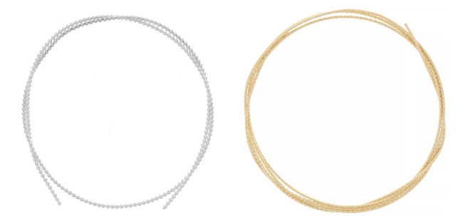 fils en argent 925 argenté et doré