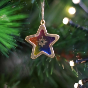 suspension étoile résine