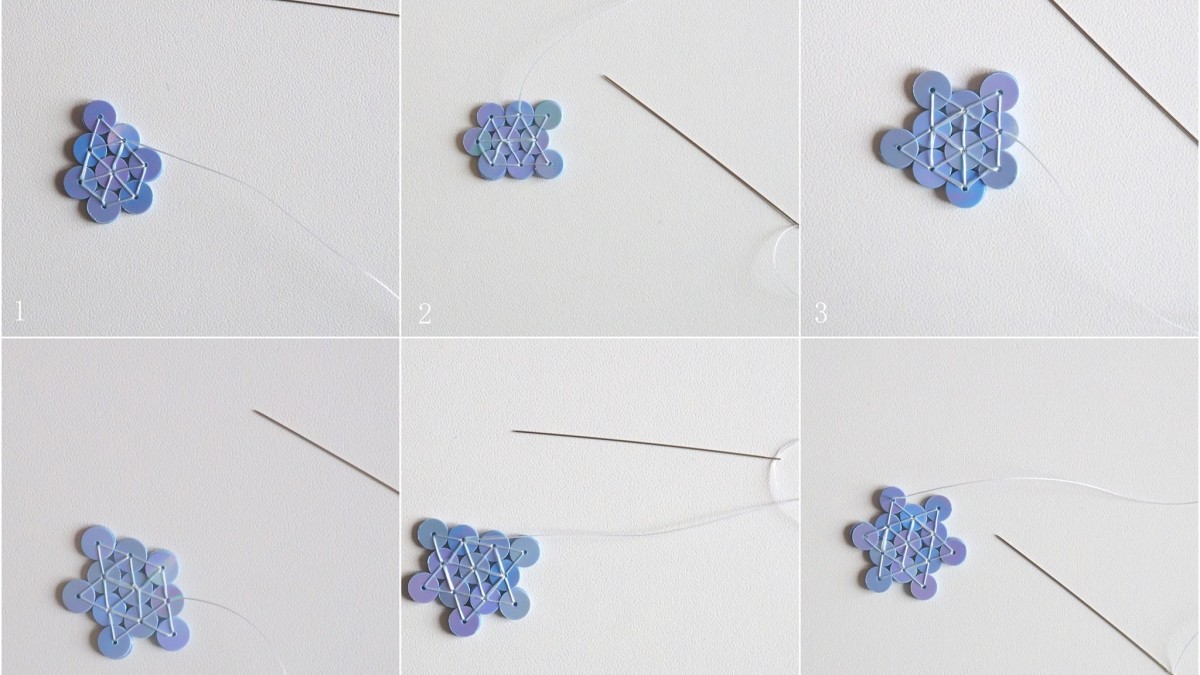 Decorazione natalizia fai da te con fiocchi di neve e glitter di Lunéville : Tappa 3 Decorazione natalizia fai da te con fiocchi di neve e glitter di Lunéville : Tappa 3