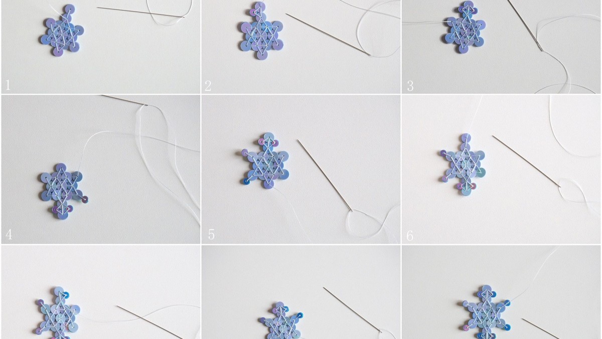 Decorazione natalizia fai da te con fiocchi di neve e glitter di Lunéville : Tappa 5 Decorazione natalizia fai da te con fiocchi di neve e glitter di Lunéville : Tappa 5