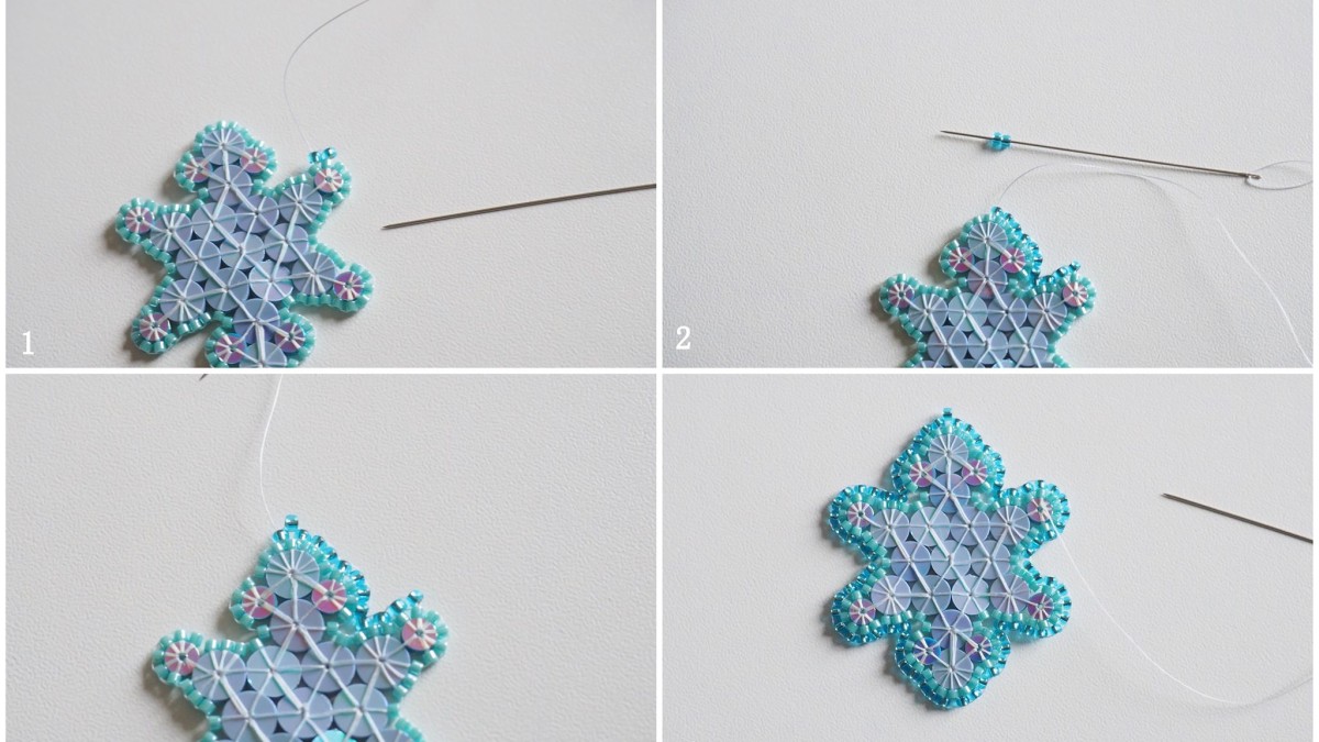 Decorazione natalizia fai da te con fiocchi di neve e glitter di Lunéville : Tappa 7 Decorazione natalizia fai da te con fiocchi di neve e glitter di Lunéville : Tappa 7