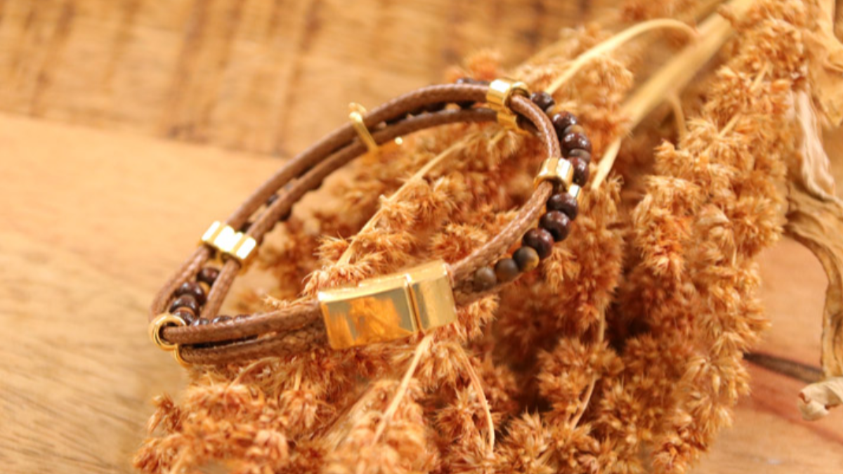 Bracciale uomo multirance perline di legno e Buddha : Tappa 4 Bracciale uomo multirance perline di legno e Buddha : Tappa 4