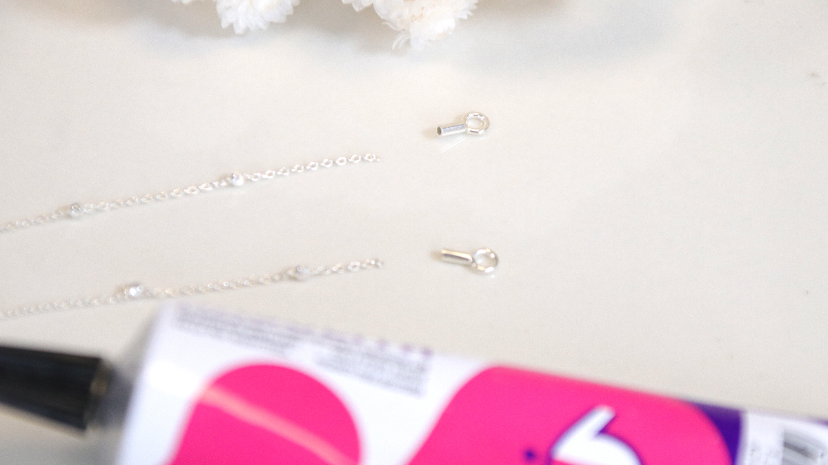 Collana a catena in argento sterling 925 con pendente in pietra preziosa : Tappa 1 Collana a catena in argento sterling 925 con pendente in pietra preziosa : Tappa 1