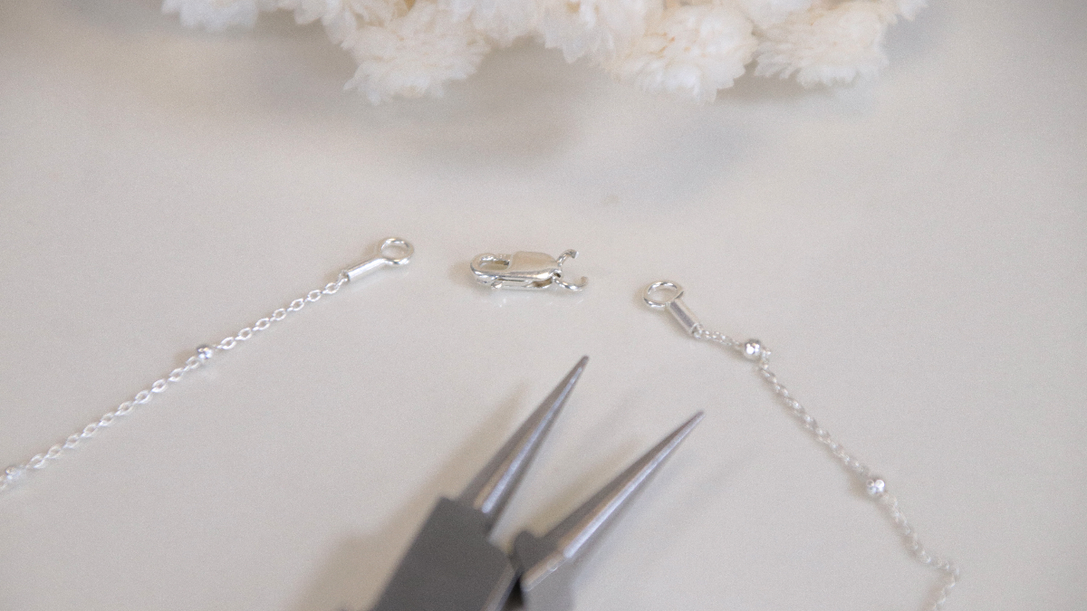 Collana a catena in argento sterling 925 con pendente in pietra preziosa : Tappa 2 Collana a catena in argento sterling 925 con pendente in pietra preziosa : Tappa 2