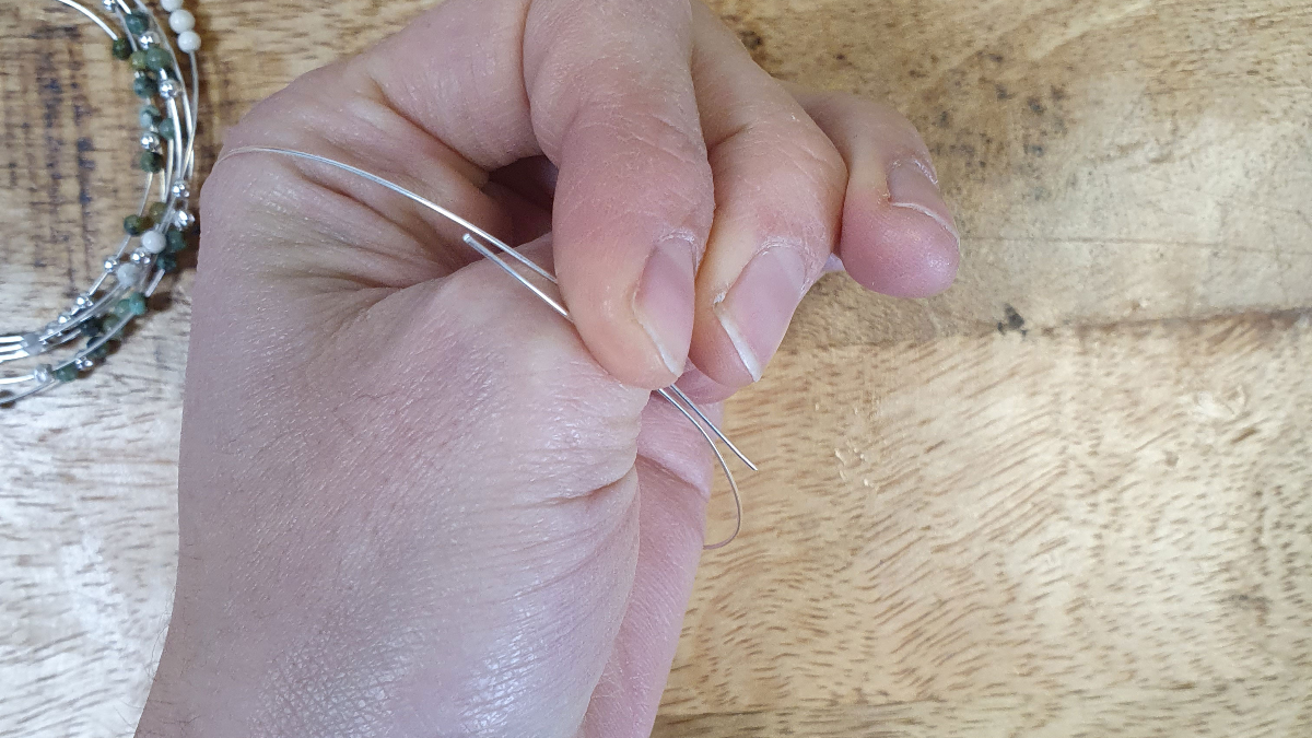 Bracciale settimanale in argento 925 con pietre preziose - Turchese africano e ullite : Tappa 2 Bracciale settimanale in argento 925 con pietre preziose - Turchese africano e ullite : Tappa 2