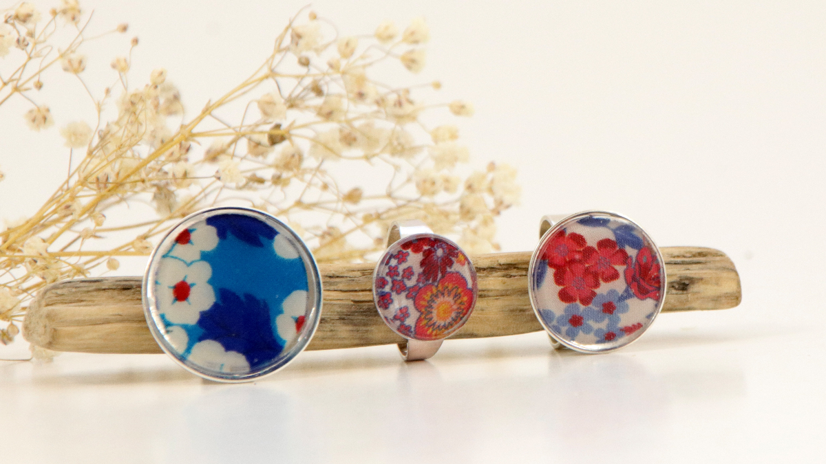 Schema Anelli in resina e tessuto Schema Anelli in resina e tessuto