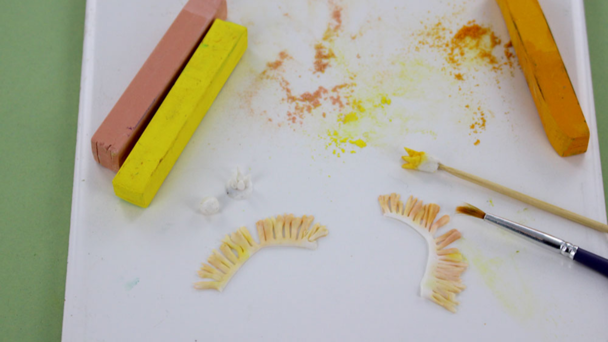 Orecchini di peonia in argilla polimerica : Tappa 4 Orecchini di peonia in argilla polimerica : Tappa 4