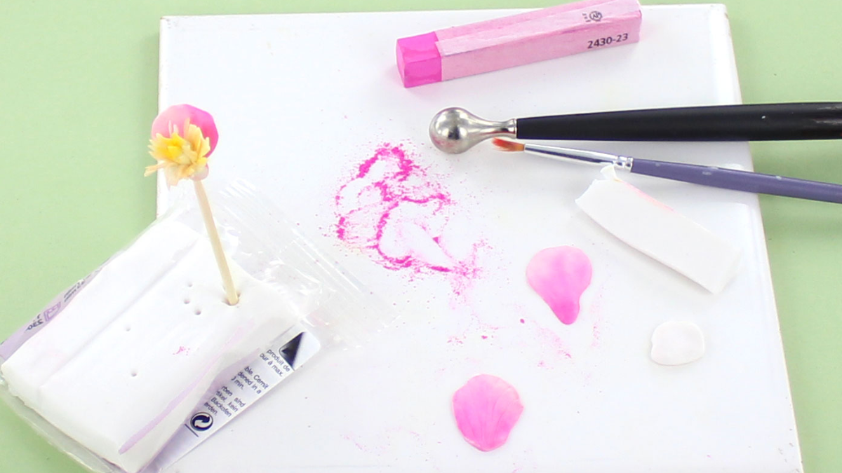 Orecchini di peonia in argilla polimerica : Tappa 6 Orecchini di peonia in argilla polimerica : Tappa 6