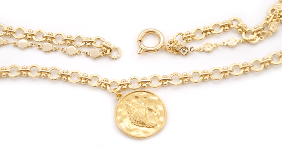 Tuto Collana Multirangs con perline a strisce blu e catene fantasia : Tappa 3 Tuto Collana Multirangs con perline a strisce blu e catene fantasia : Tappa 3