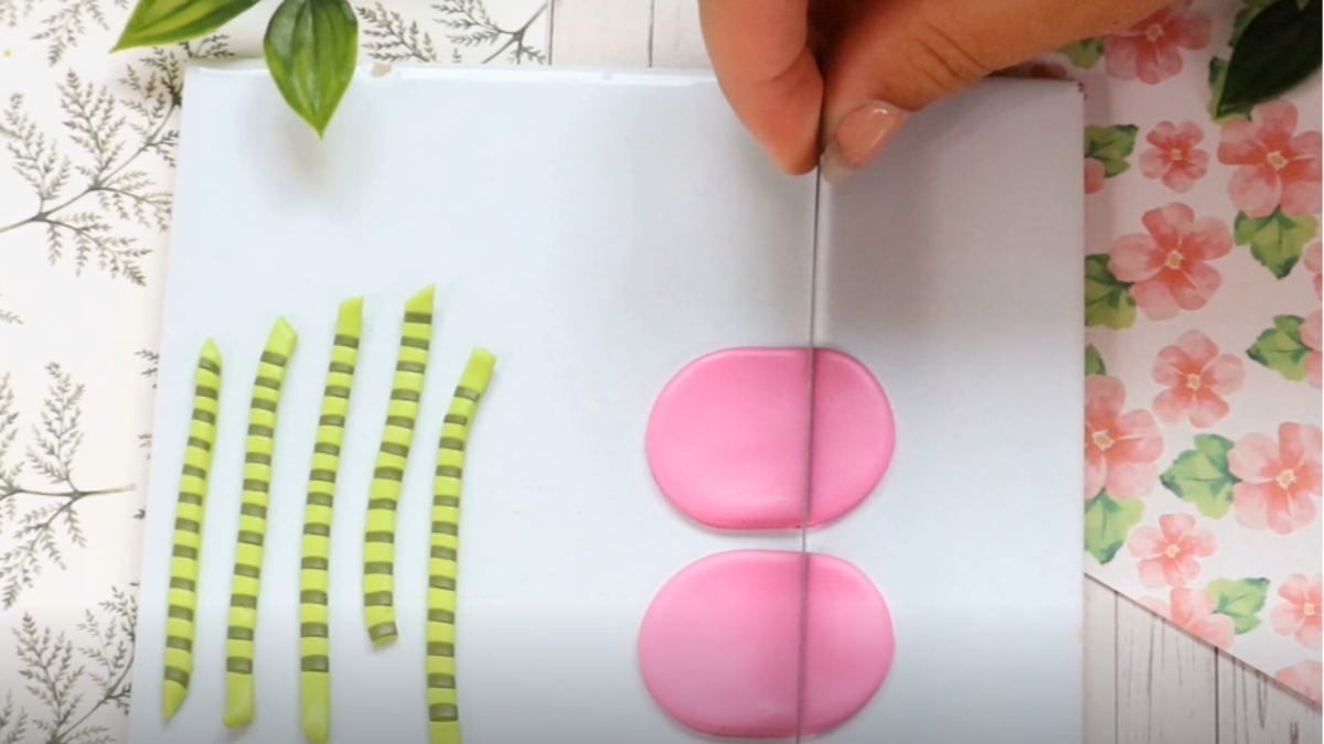 Orecchini anguria in argilla polimerica : Tappa 9 Orecchini anguria in argilla polimerica : Tappa 9