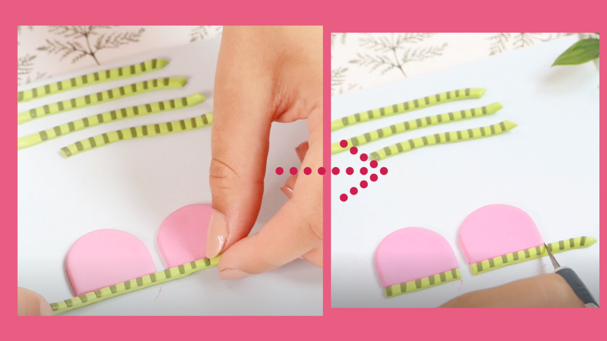 Orecchini anguria in argilla polimerica : Tappa 10 Orecchini anguria in argilla polimerica : Tappa 10