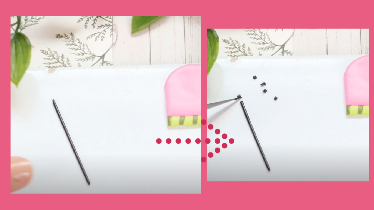 Orecchini anguria in argilla polimerica : Tappa 12 Orecchini anguria in argilla polimerica : Tappa 12