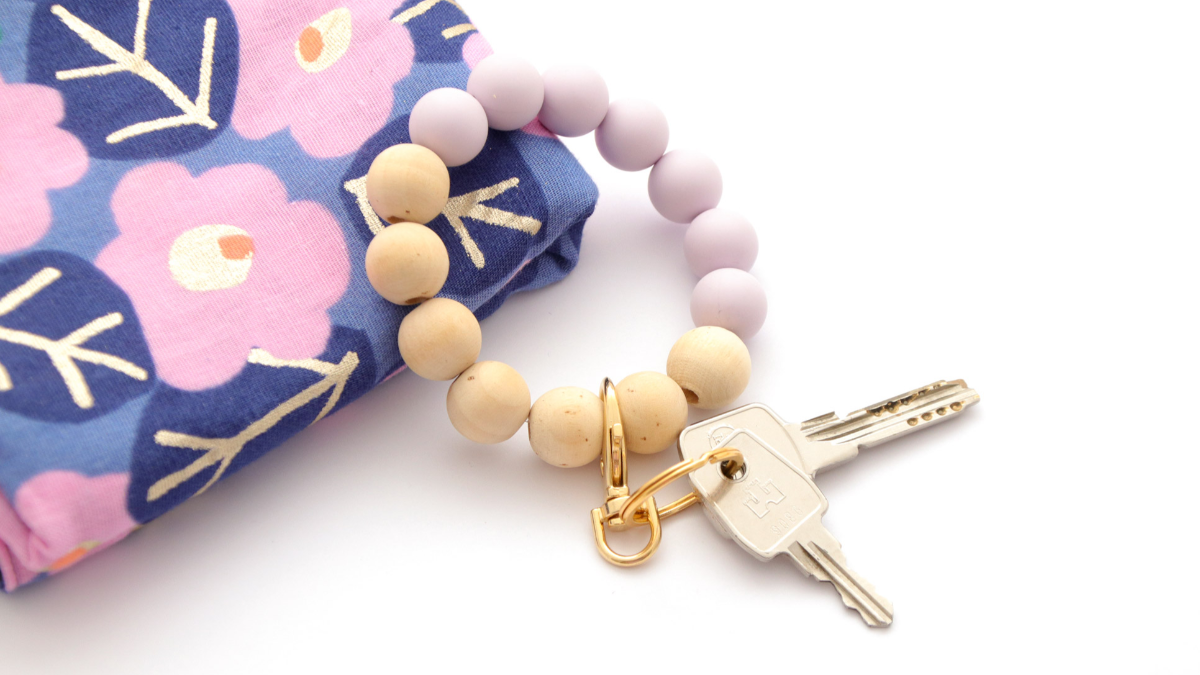 Schema Bracciale elastico portachiavi fai da te con perline in silicone XXL Schema Bracciale elastico portachiavi fai da te con perline in silicone XXL