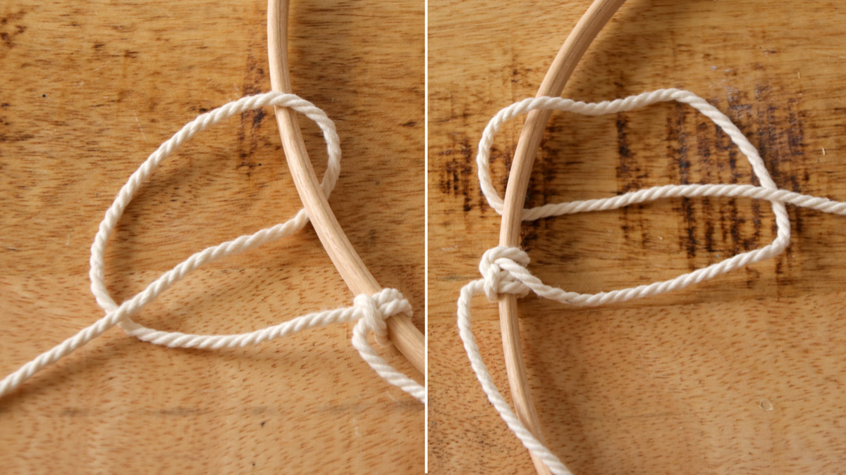 Fai da te Pampa secca e specchio in macramè : Tappa 1 Fai da te Pampa secca e specchio in macramè : Tappa 1