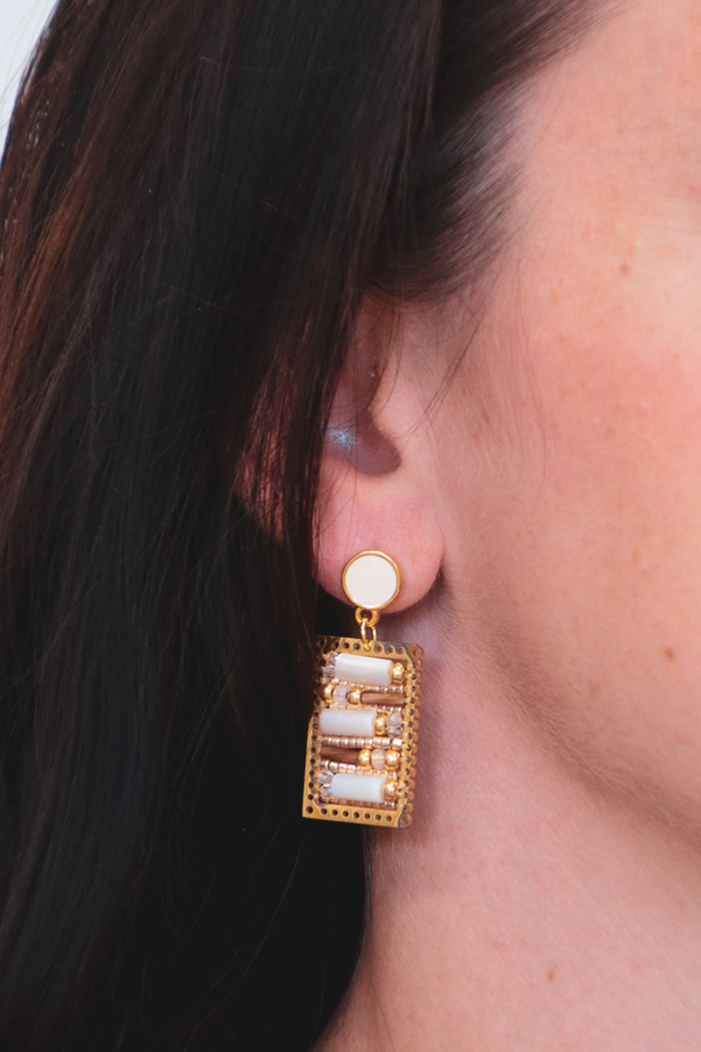 Schema Orecchini di perle intrecciate Schema Orecchini di perle intrecciate