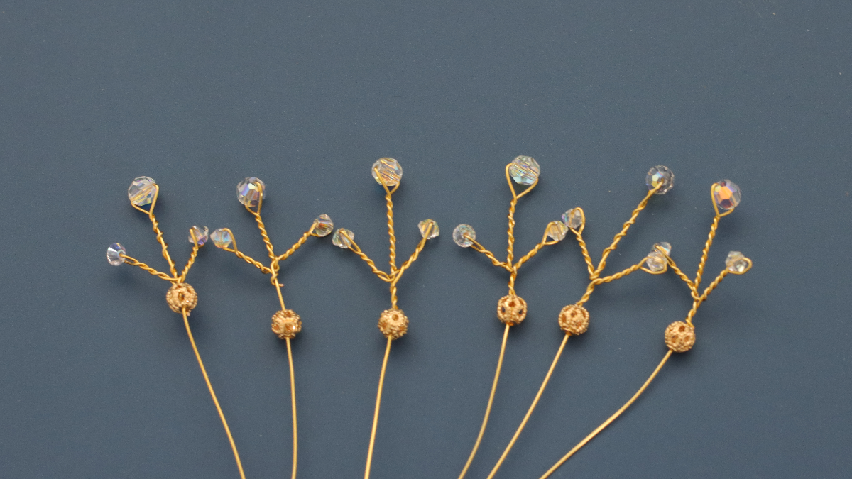 Fiocco di neve fai da te fatto di perline di cristallo e filo : Tappa 5 Fiocco di neve fai da te fatto di perline di cristallo e filo : Tappa 5