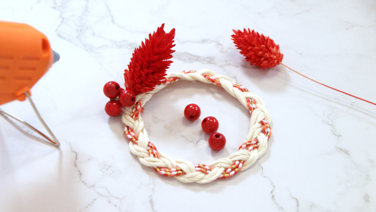 DIY Easy Deco Christmas Wreath Rope Bookmark : Tappa 8 DIY Easy Deco Christmas Wreath Rope Bookmark : Tappa 8
