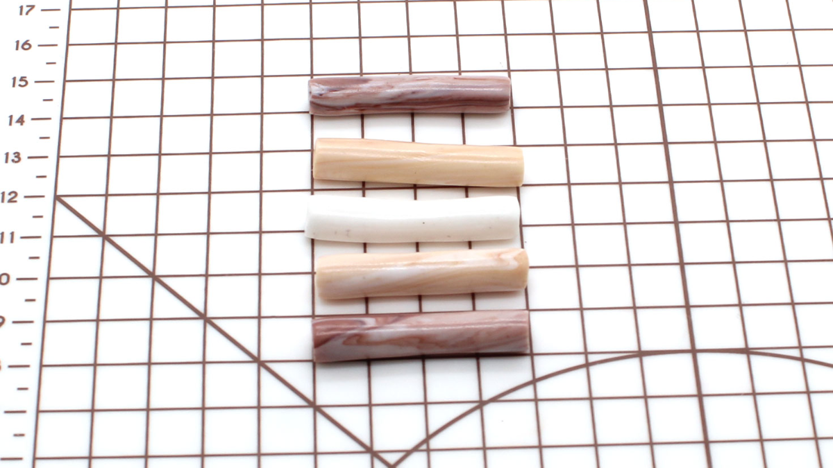 Bracciale di perline curve in argilla polimerica : Tappa 5 Bracciale di perline curve in argilla polimerica : Tappa 5