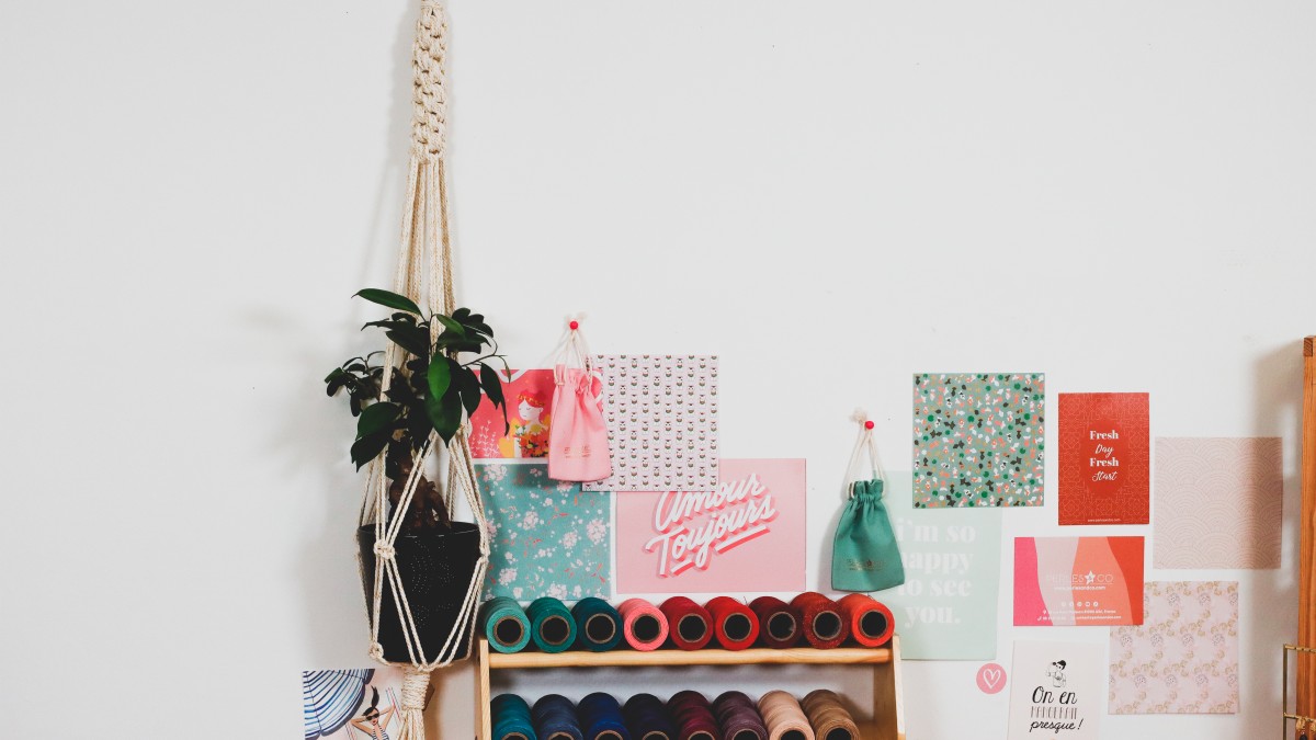 Sospensione della pianta in corda macramé Sospensione della pianta in corda macramé