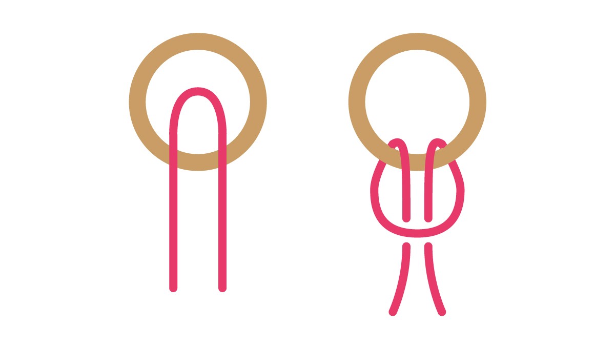 Sospensione della pianta in corda macramé : Tappa 1 Sospensione della pianta in corda macramé : Tappa 1