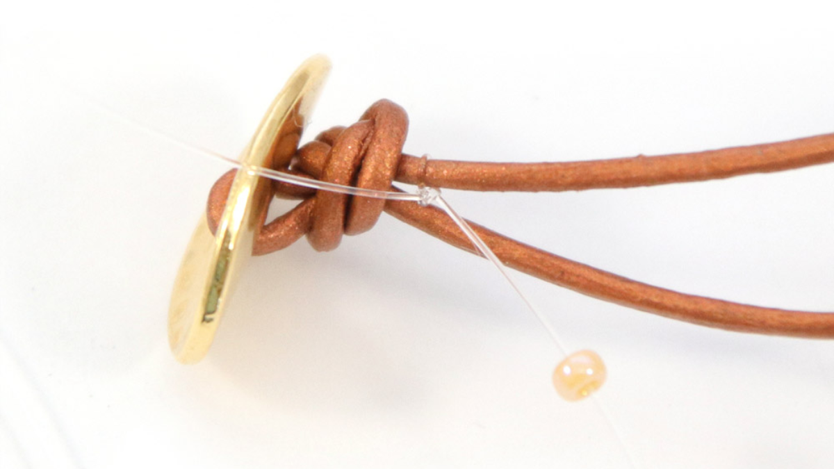 Bracciale Tuto 2 giri o collegamento telefonico : Tappa 2 Bracciale Tuto 2 giri o collegamento telefonico : Tappa 2