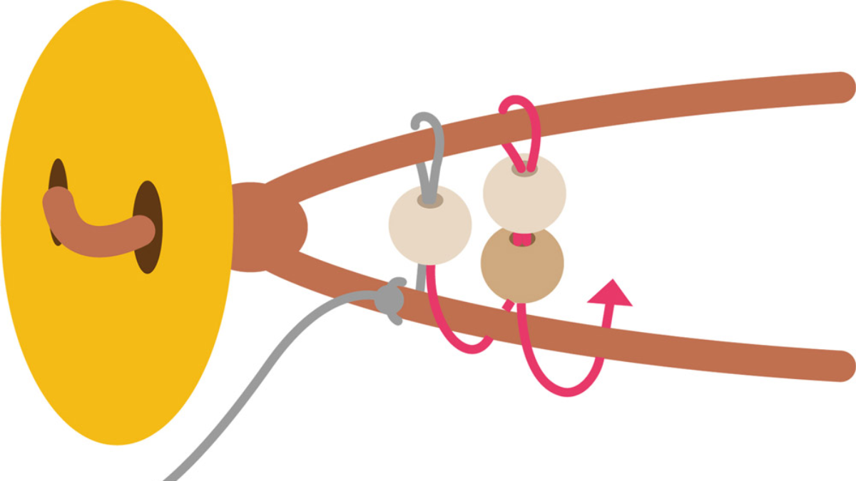 Bracciale Tuto 2 giri o collegamento telefonico : Tappa 4 Bracciale Tuto 2 giri o collegamento telefonico : Tappa 4