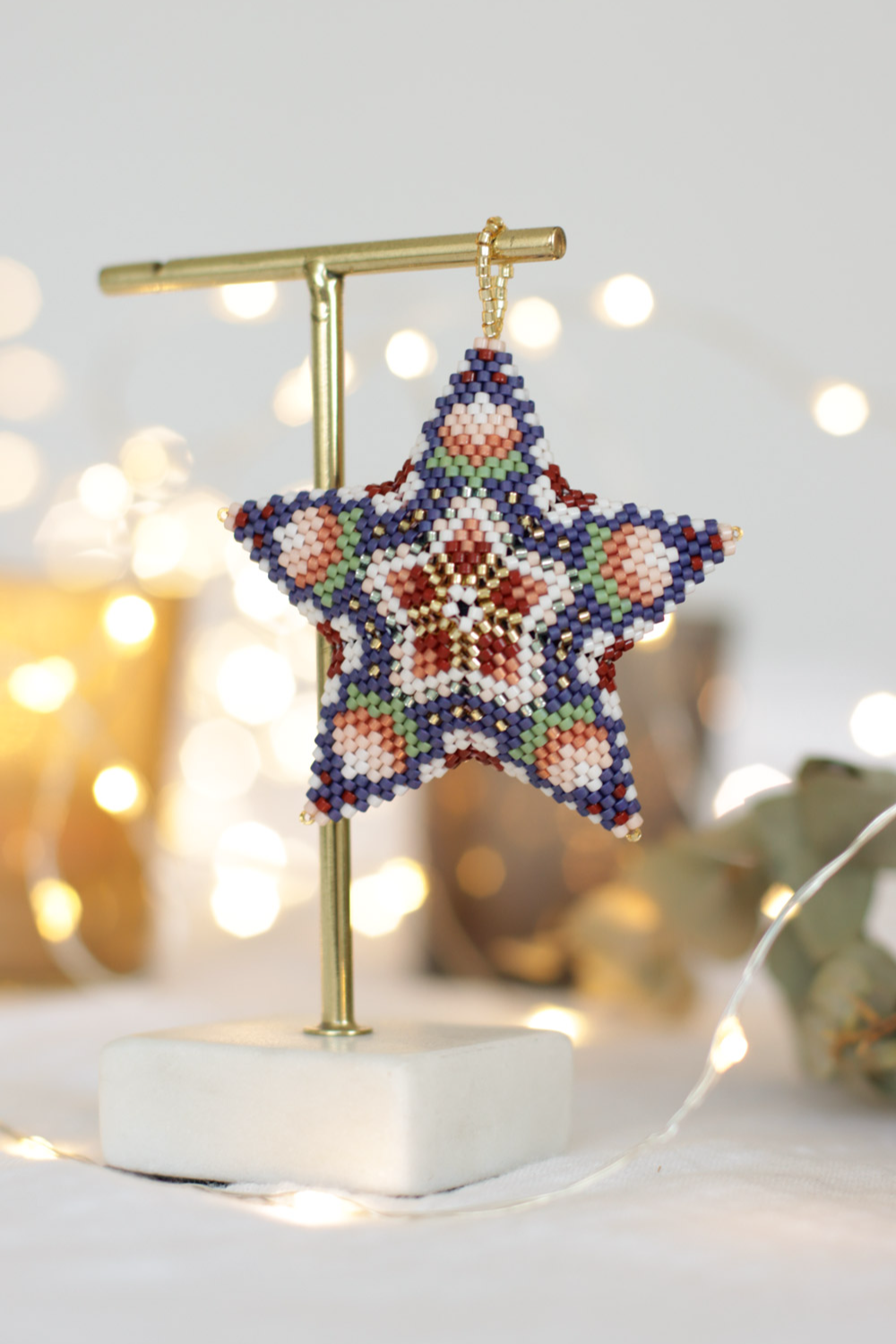 Schema Carta stellare Miyuki 3D in Peyote circolare Schema Carta stellare Miyuki 3D in Peyote circolare