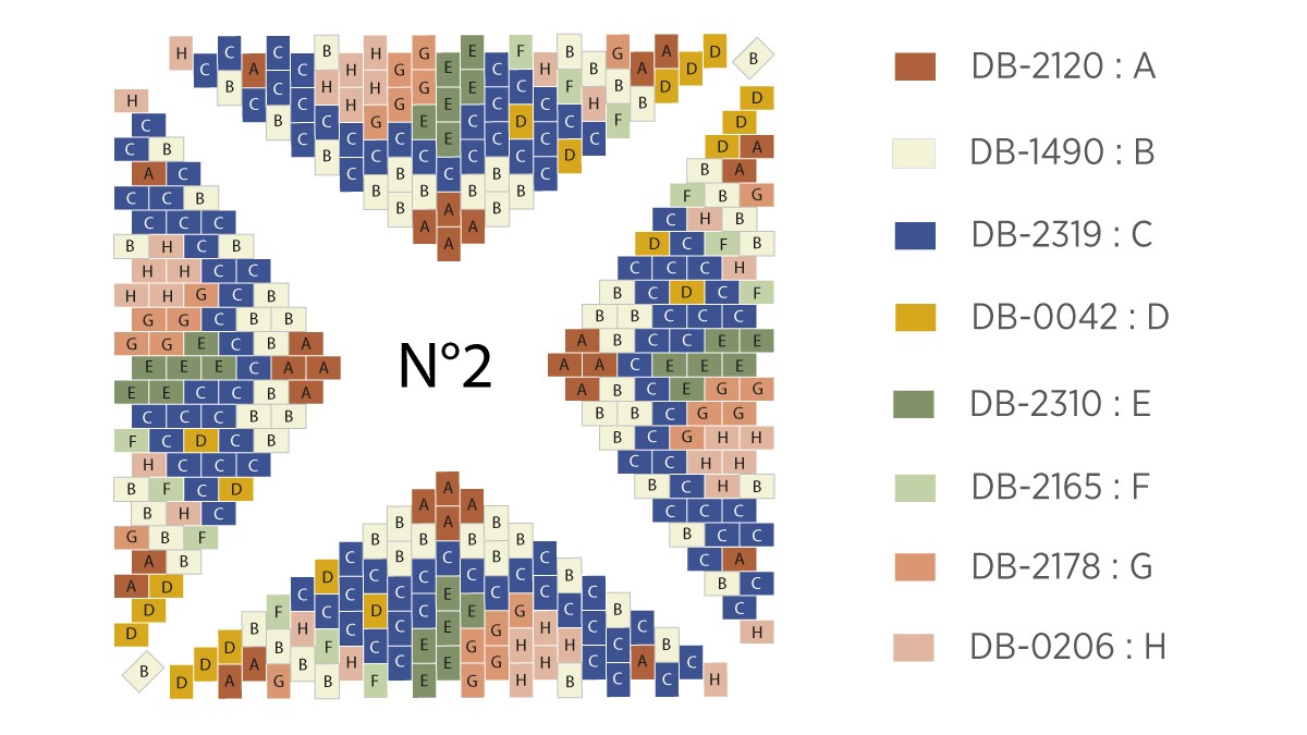 Carta stellare Miyuki 3D in Peyote circolare : Tappa 2 Carta stellare Miyuki 3D in Peyote circolare : Tappa 2