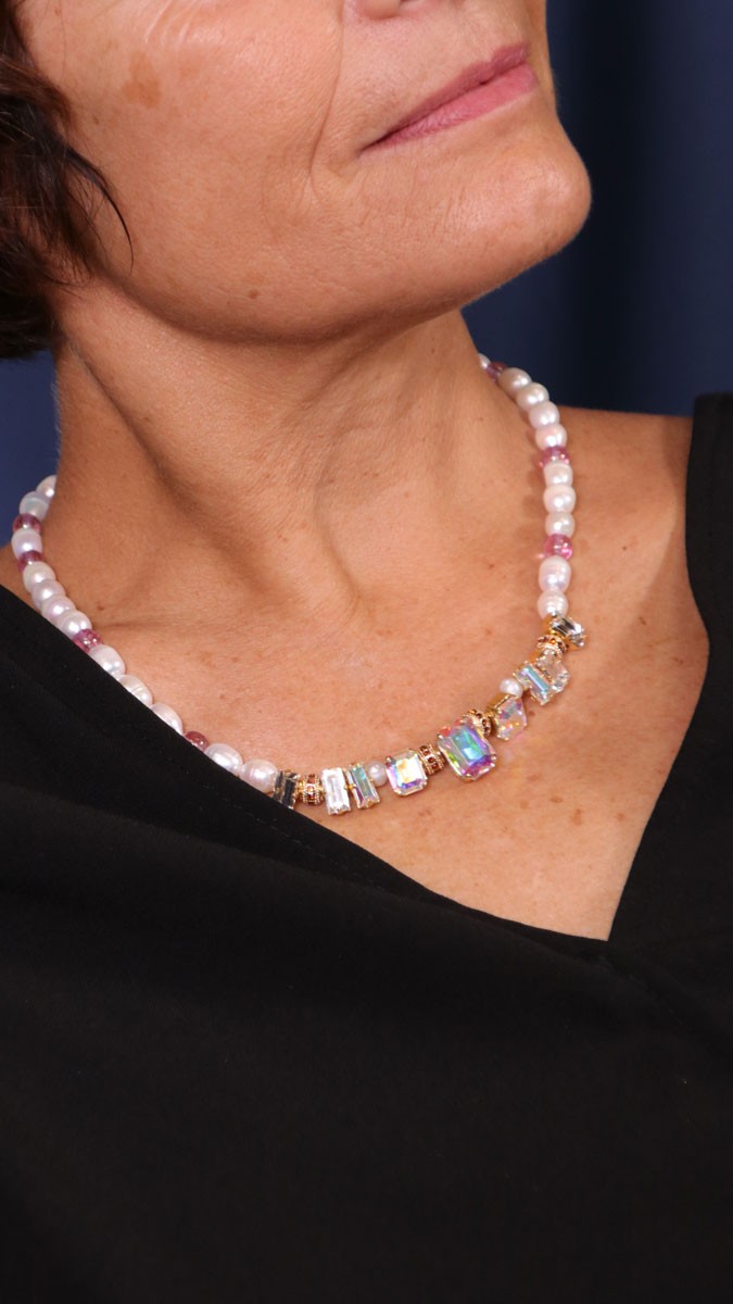 Schema Collana donna Aurora in cristallo Schema Collana donna Aurora in cristallo