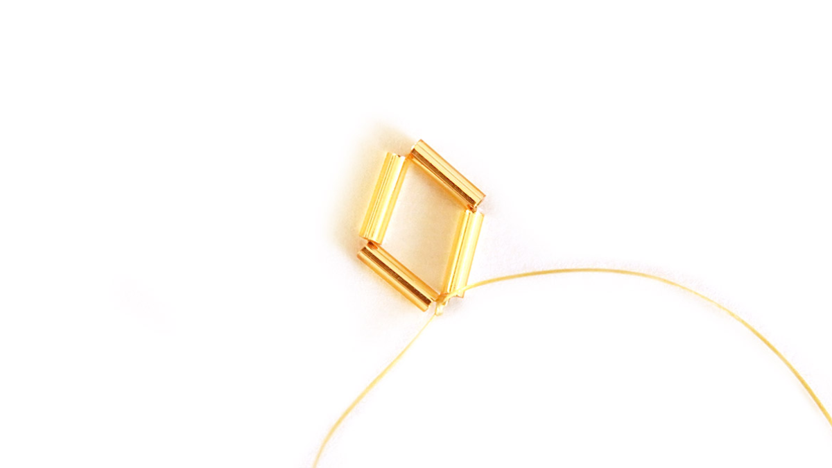 Miyuki Bugles 3D perline stella stile himmeli : Tappa 1 Miyuki Bugles 3D perline stella stile himmeli : Tappa 1