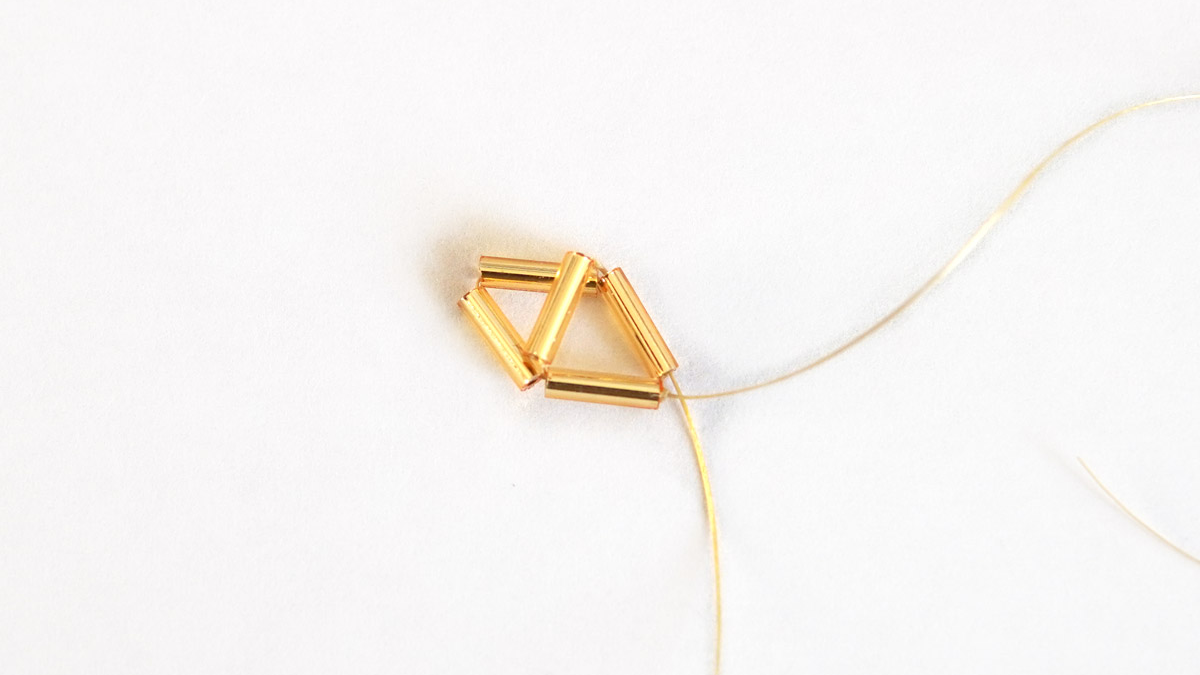 Miyuki Bugles 3D perline stella stile himmeli : Tappa 2 Miyuki Bugles 3D perline stella stile himmeli : Tappa 2