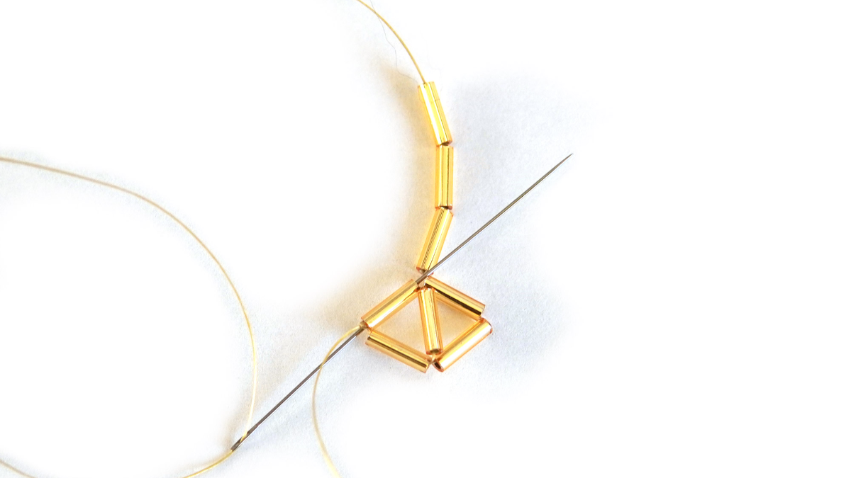 Miyuki Bugles 3D perline stella stile himmeli : Tappa 3 Miyuki Bugles 3D perline stella stile himmeli : Tappa 3