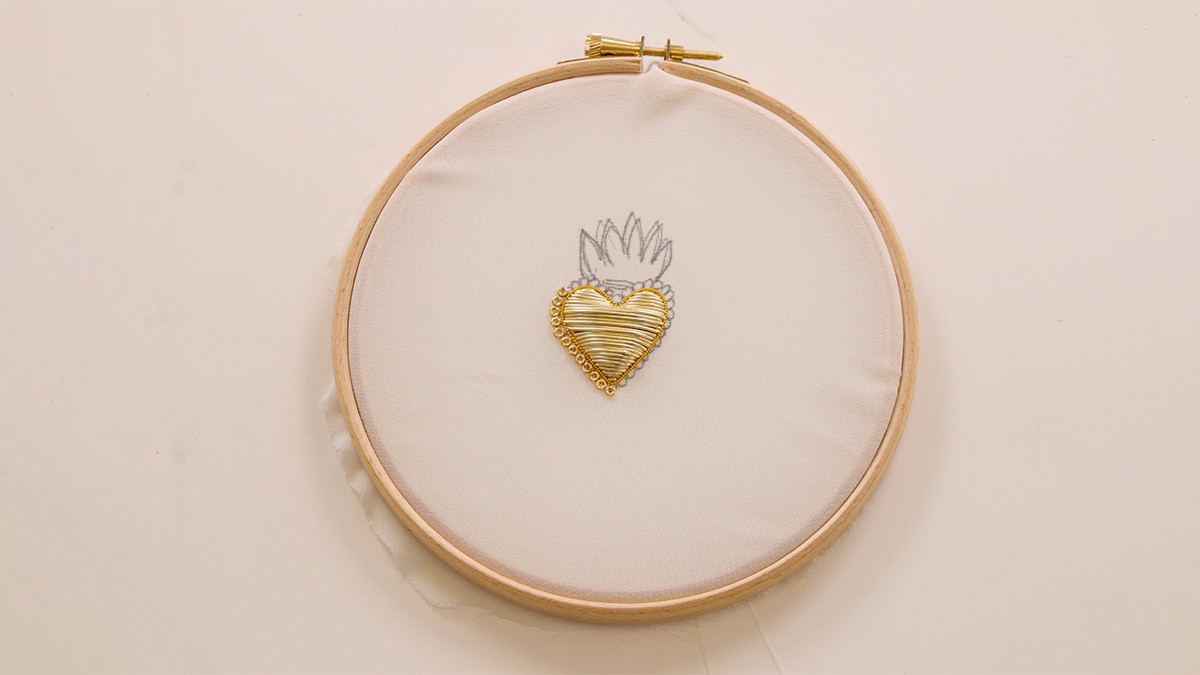 Spilla Tuto cannetille ex-voto : Tappa 5 Spilla Tuto cannetille ex-voto : Tappa 5