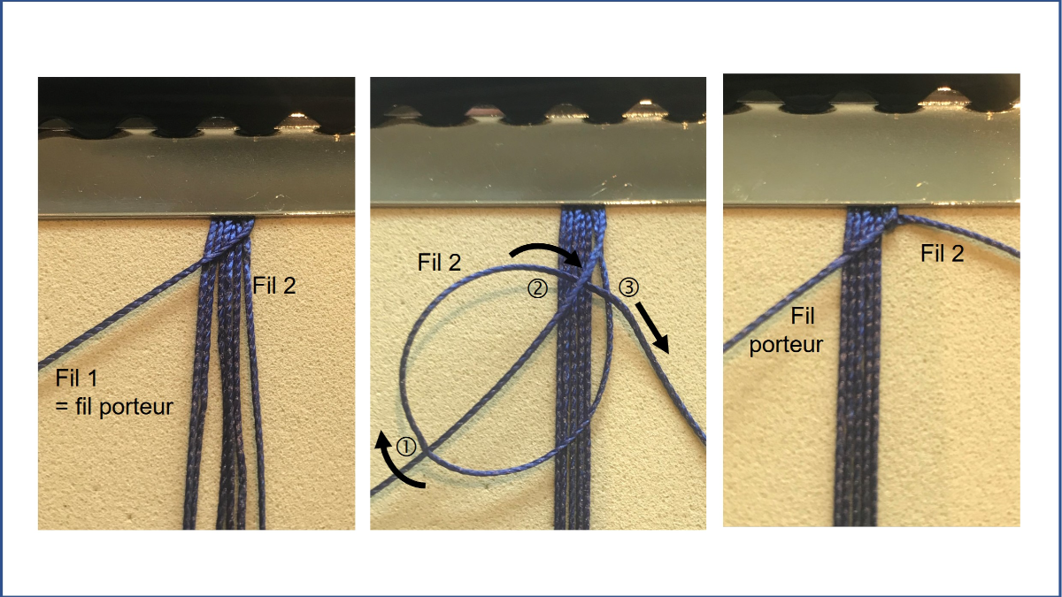 Bracciale da uomo in micro macramè : Tappa 2 Bracciale da uomo in micro macramè : Tappa 2
