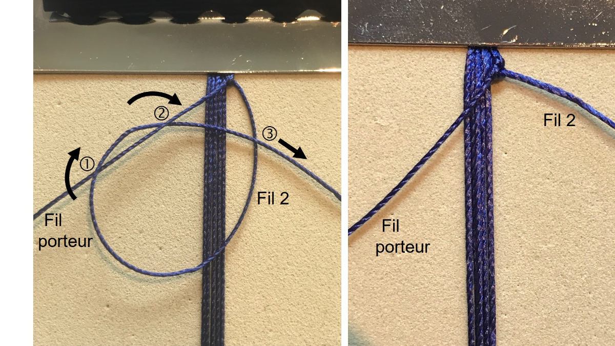 Bracciale da uomo in micro macramè : Tappa 3 Bracciale da uomo in micro macramè : Tappa 3