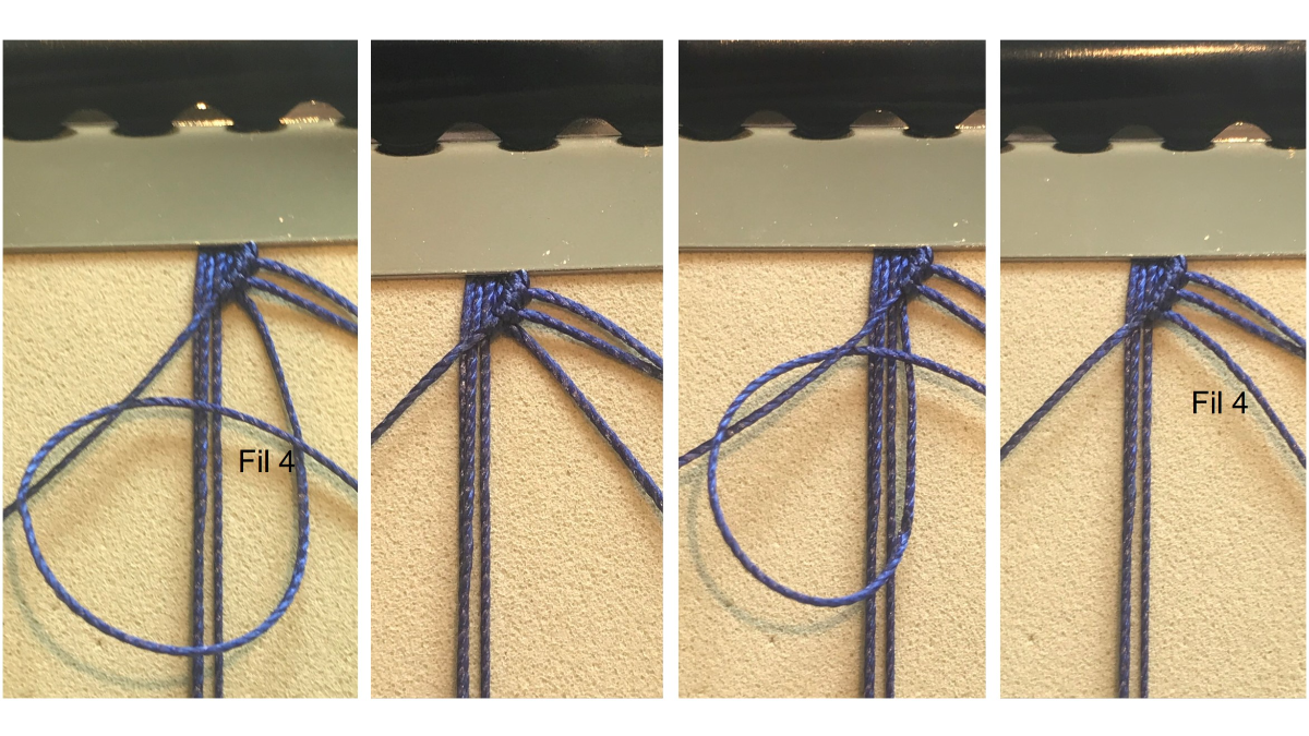 Bracciale da uomo in micro macramè : Tappa 5 Bracciale da uomo in micro macramè : Tappa 5