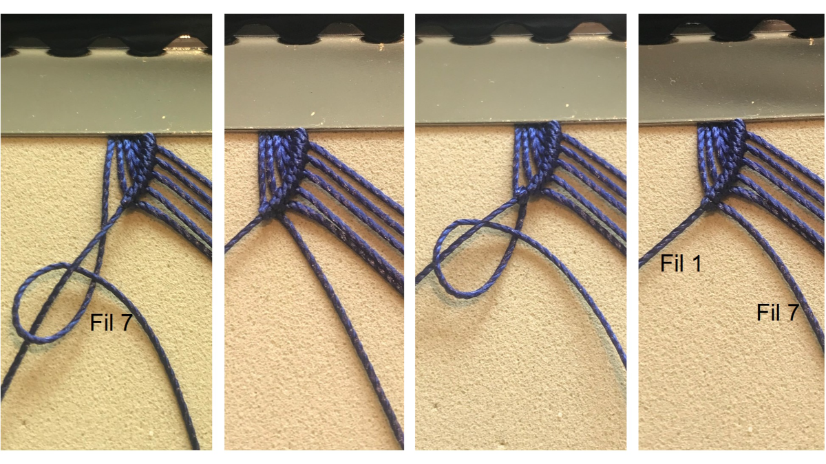 Bracciale da uomo in micro macramè : Tappa 8 Bracciale da uomo in micro macramè : Tappa 8