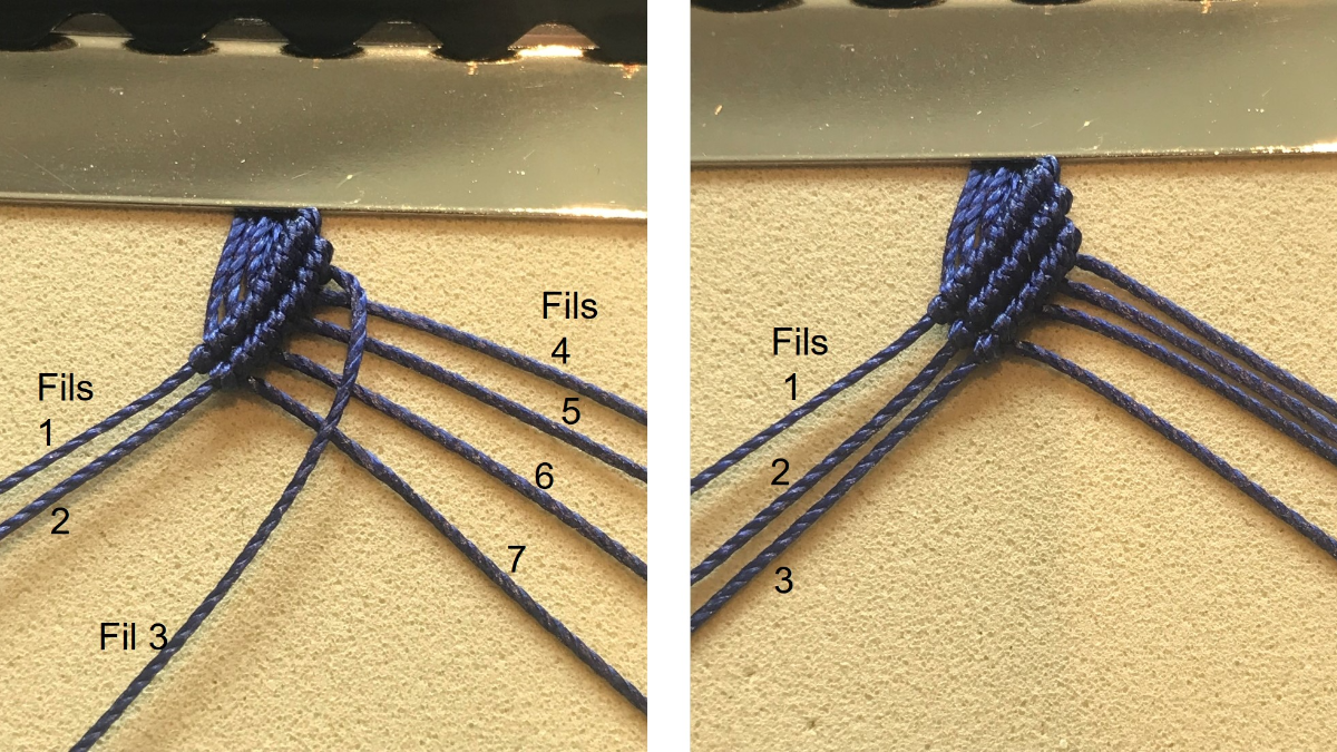 Bracciale da uomo in micro macramè : Tappa 12 Bracciale da uomo in micro macramè : Tappa 12