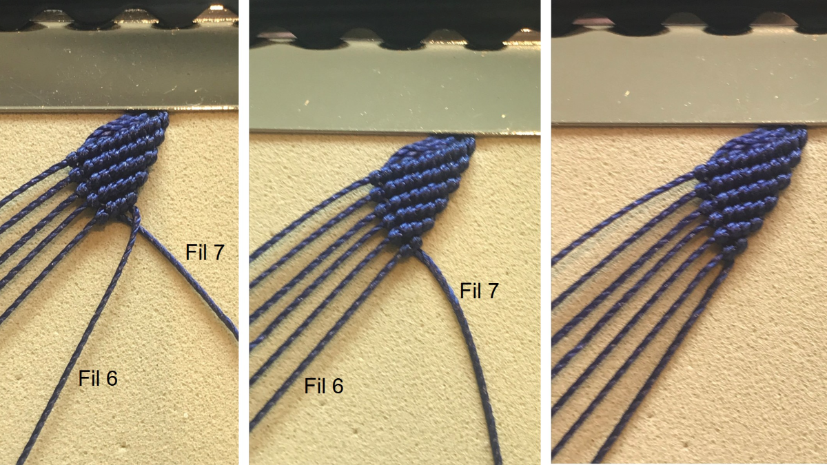 Bracciale da uomo in micro macramè : Tappa 15 Bracciale da uomo in micro macramè : Tappa 15